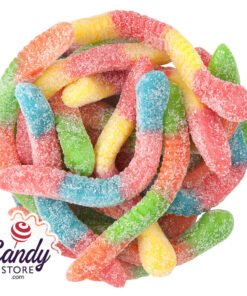 Gummy Sour Inch Worms Candy - 5lb