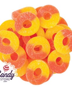 Peach Os Gummi Rings - 5lb