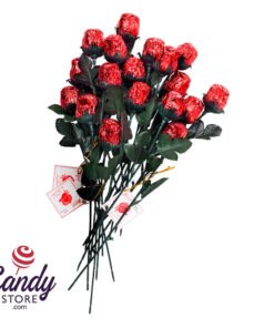 Red Roses Solid Chocolate - 48ct